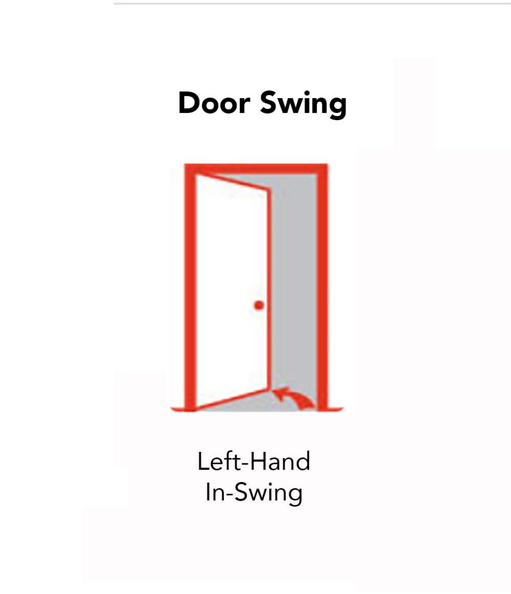 Fiberglass Front Entry Door 36" x 80" with Sidelite L80427