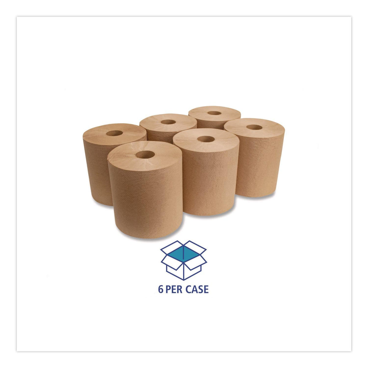 Green Seal Recycled Paper Towel Roll, Natural, 8" x 800 ft, Case of 6 X94026