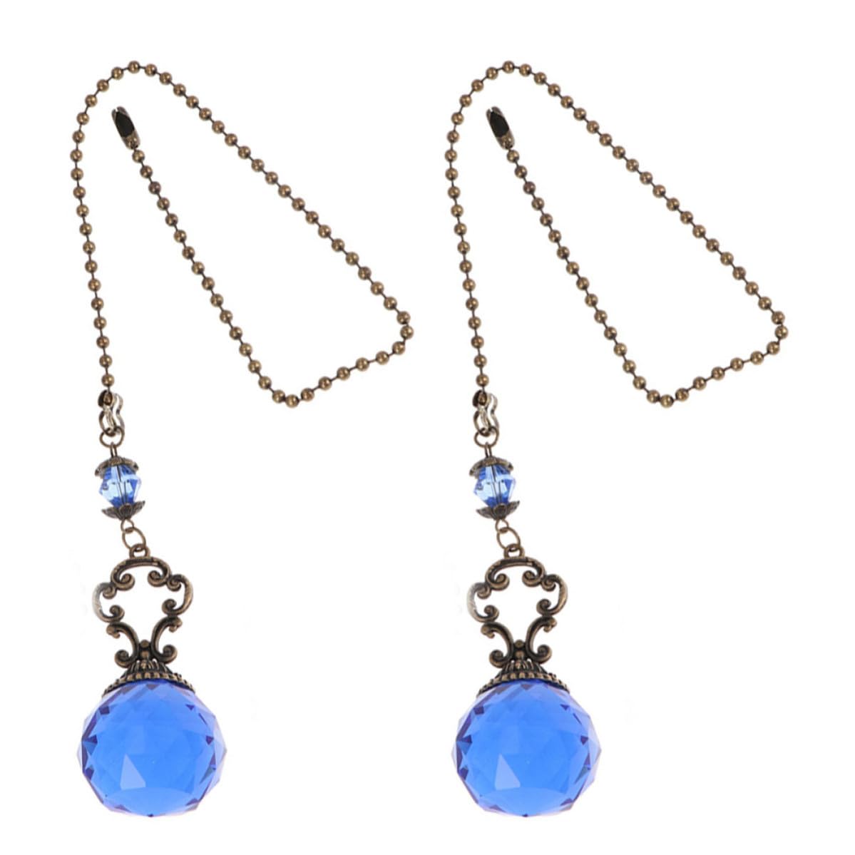 2pcs Crystal Ball Pull Chain Light Accessory I981291