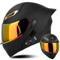 Black Carbon Fiber Modular Motorcycle Helmet S884