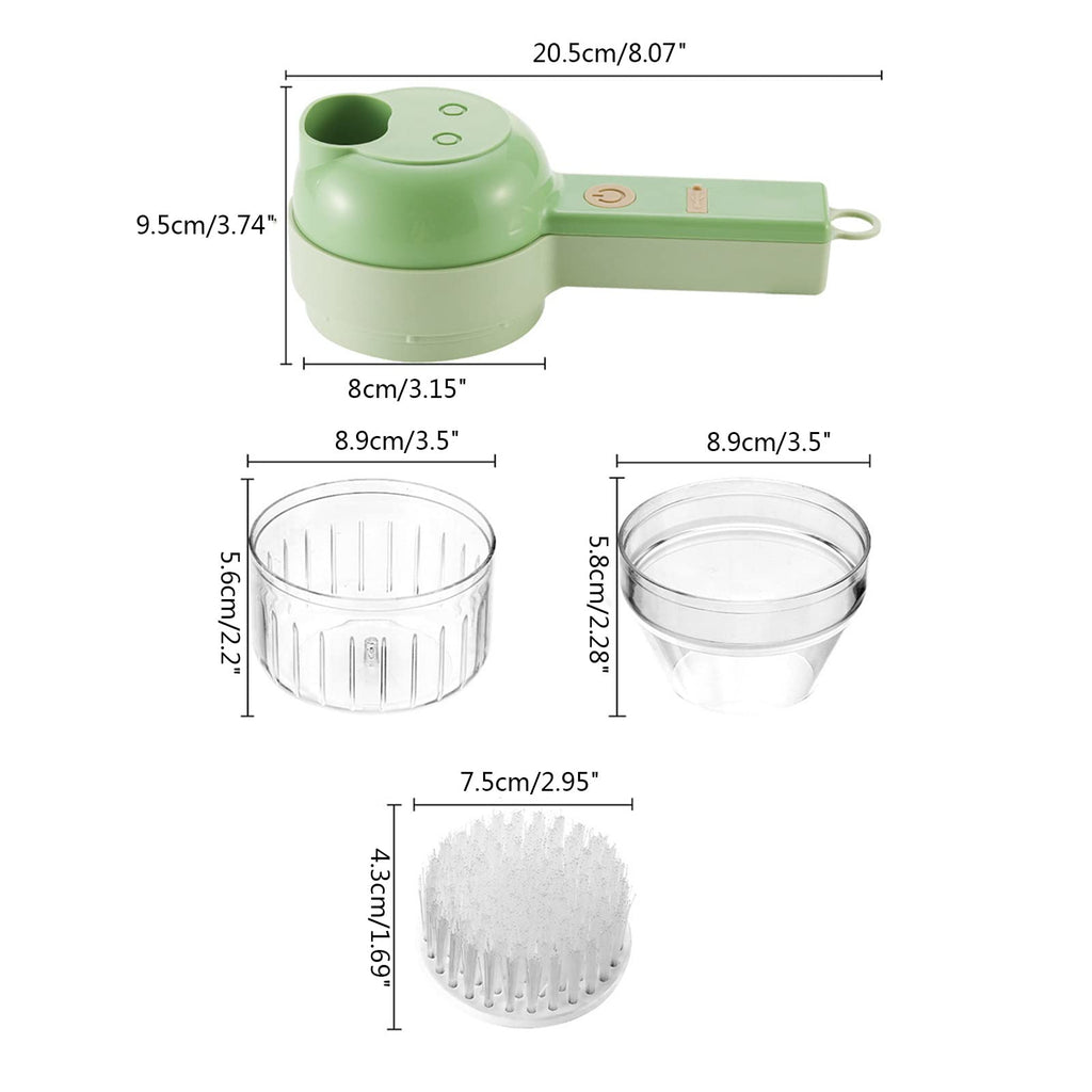 4 in 1 Cordless Electric Vegetable Cutter Set E299