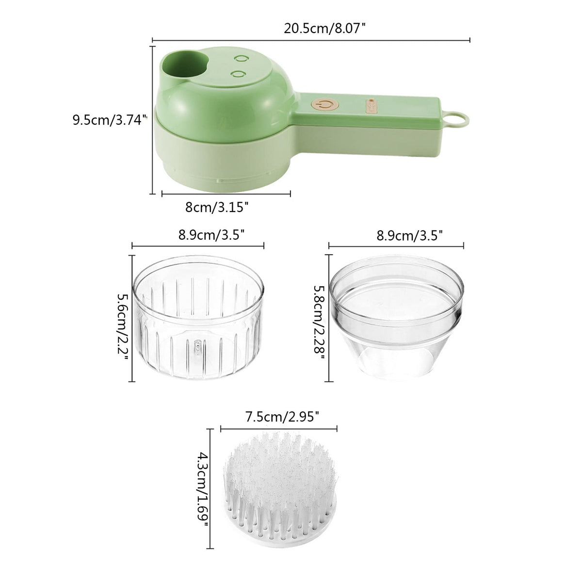 4 in 1 Cordless Electric Vegetable Cutter Set E299