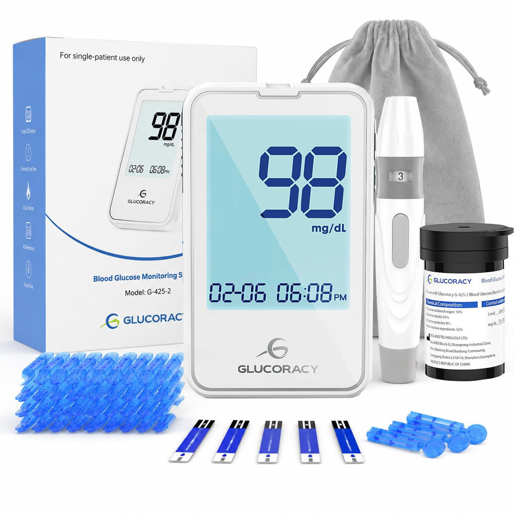 Blood Glucose Monitor Kit with 50 Test Strips M5681