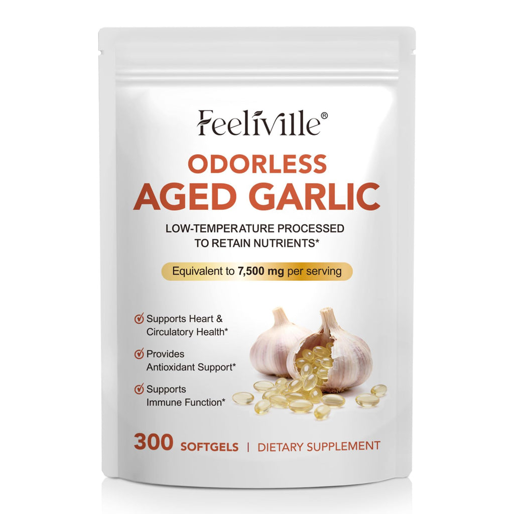 7500mg Odorless Garlic Capsules 300 Softgels P24646