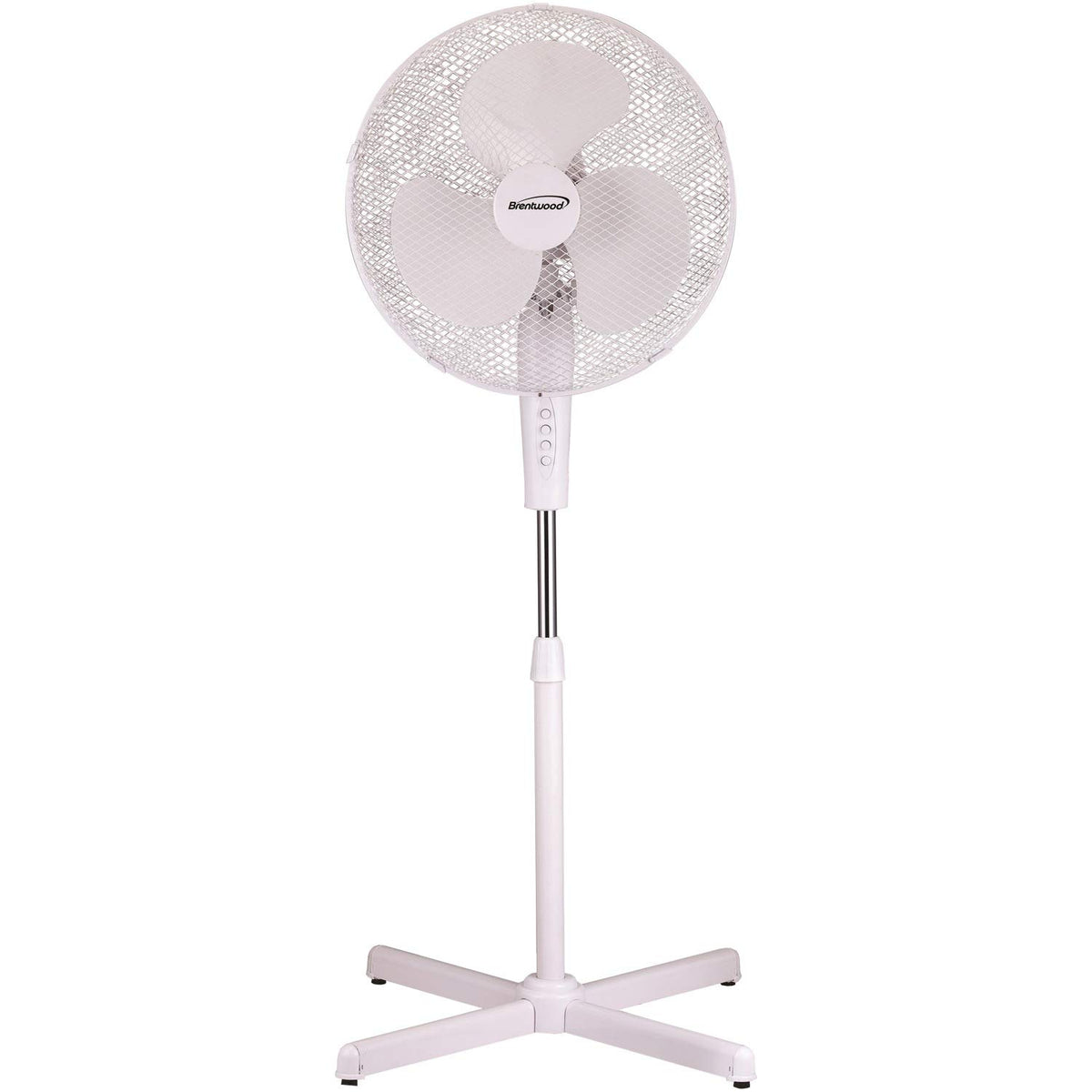 White 16-inch 3-Speed Oscillating Stand Fan Q113447