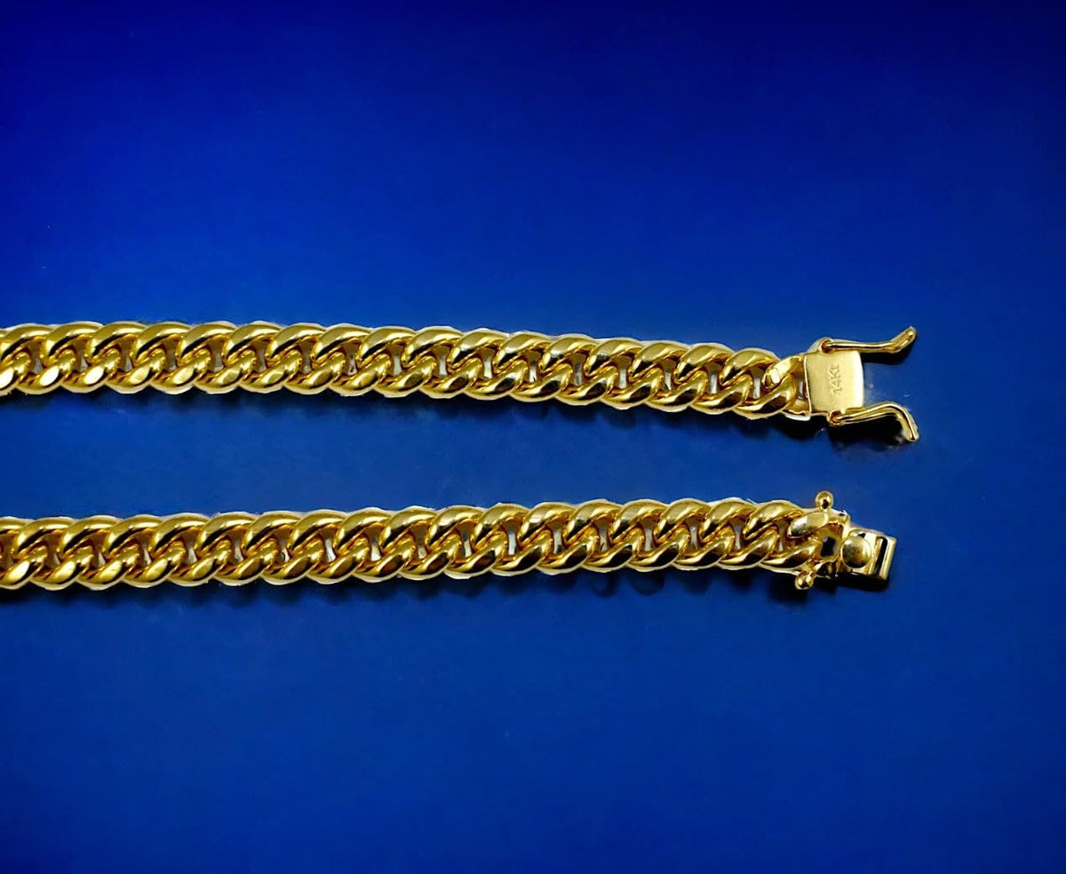 14K Yellow Gold Miami Cuban Chain V2298
