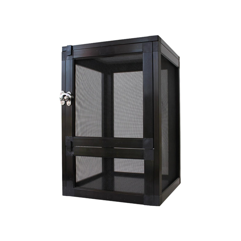 Black Aluminum Alloy Mesh Screen Habitat Cage F25945