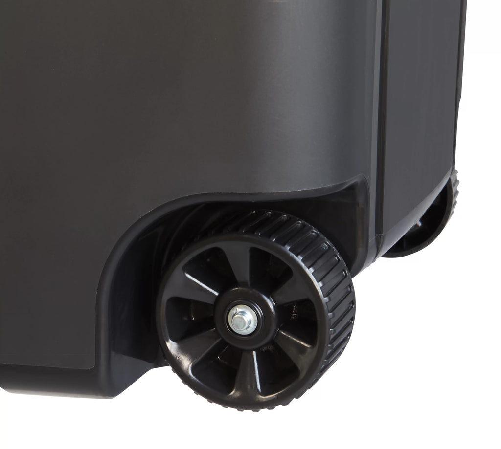 Black 45 Gallon Wheeled Plastic Garbage Can U4897