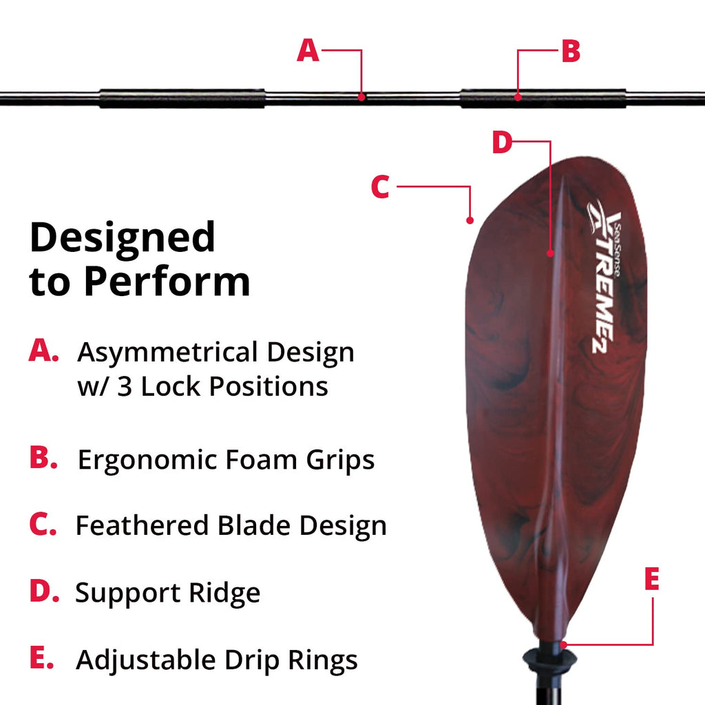 96” Fiberglass Reinforced Nylon Kayak Paddle Y851772