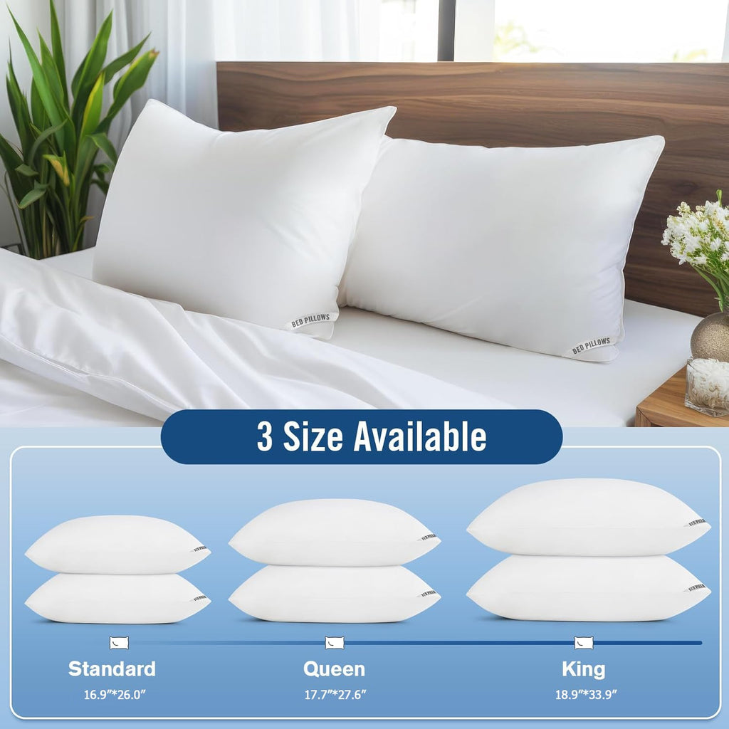 King Size 2 Pack Bed Pillows R964617