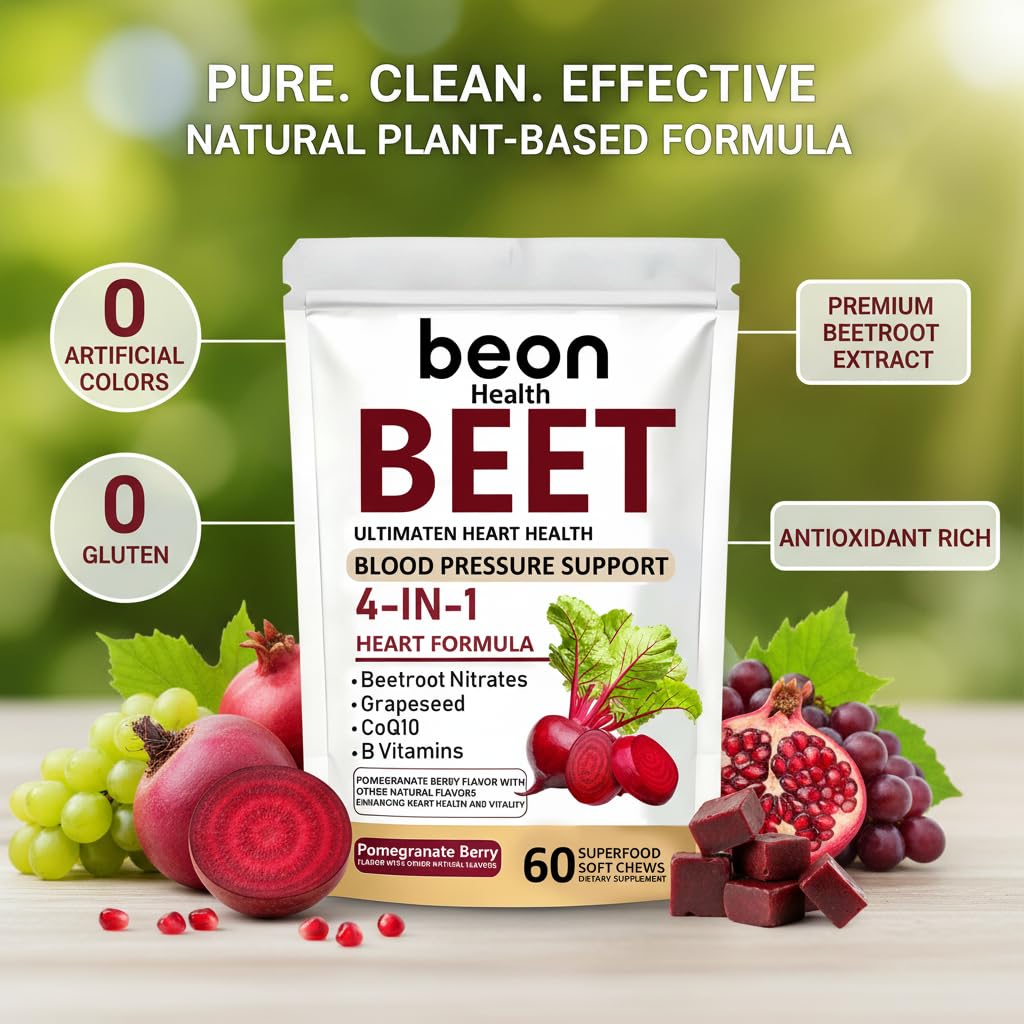 60 Count Beet Chews Supplement with 500mg C611308