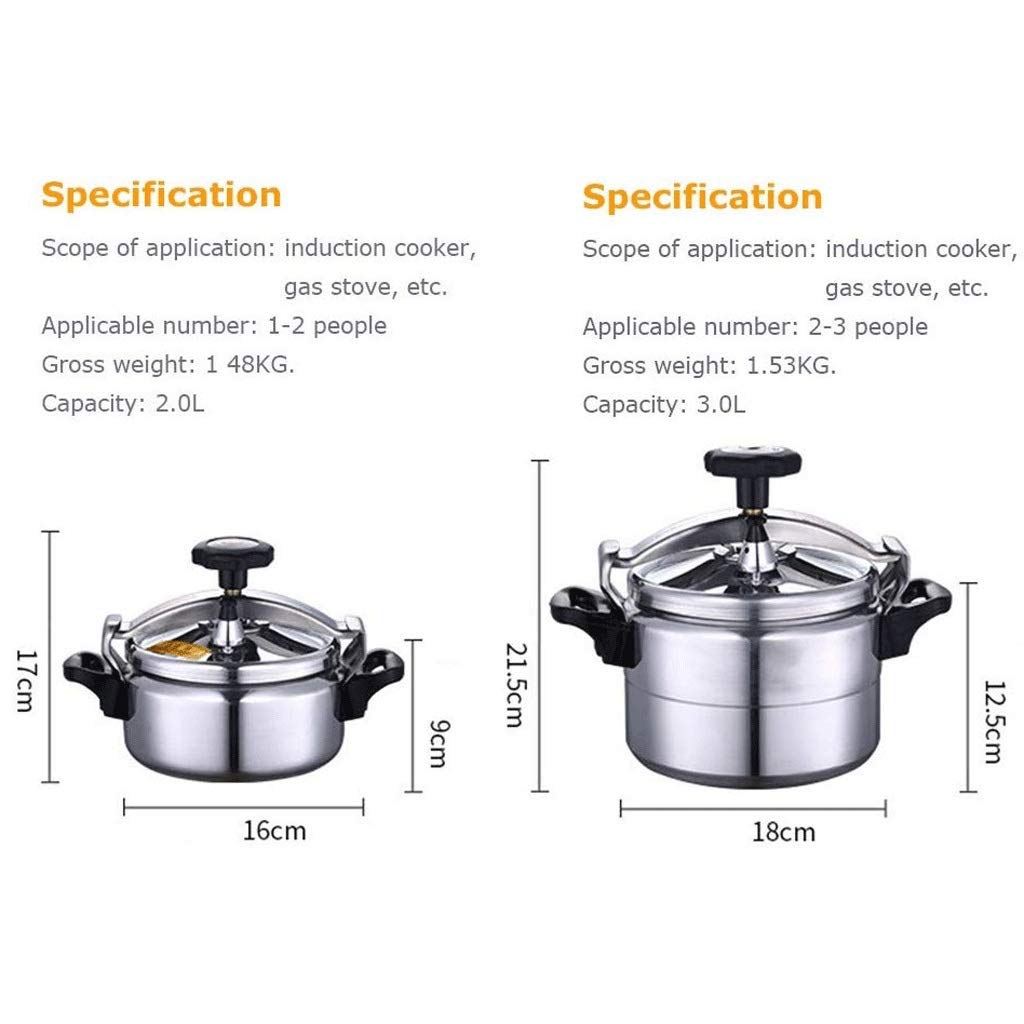 Aluminum Pressure Cooker Non-Stick 3L G742