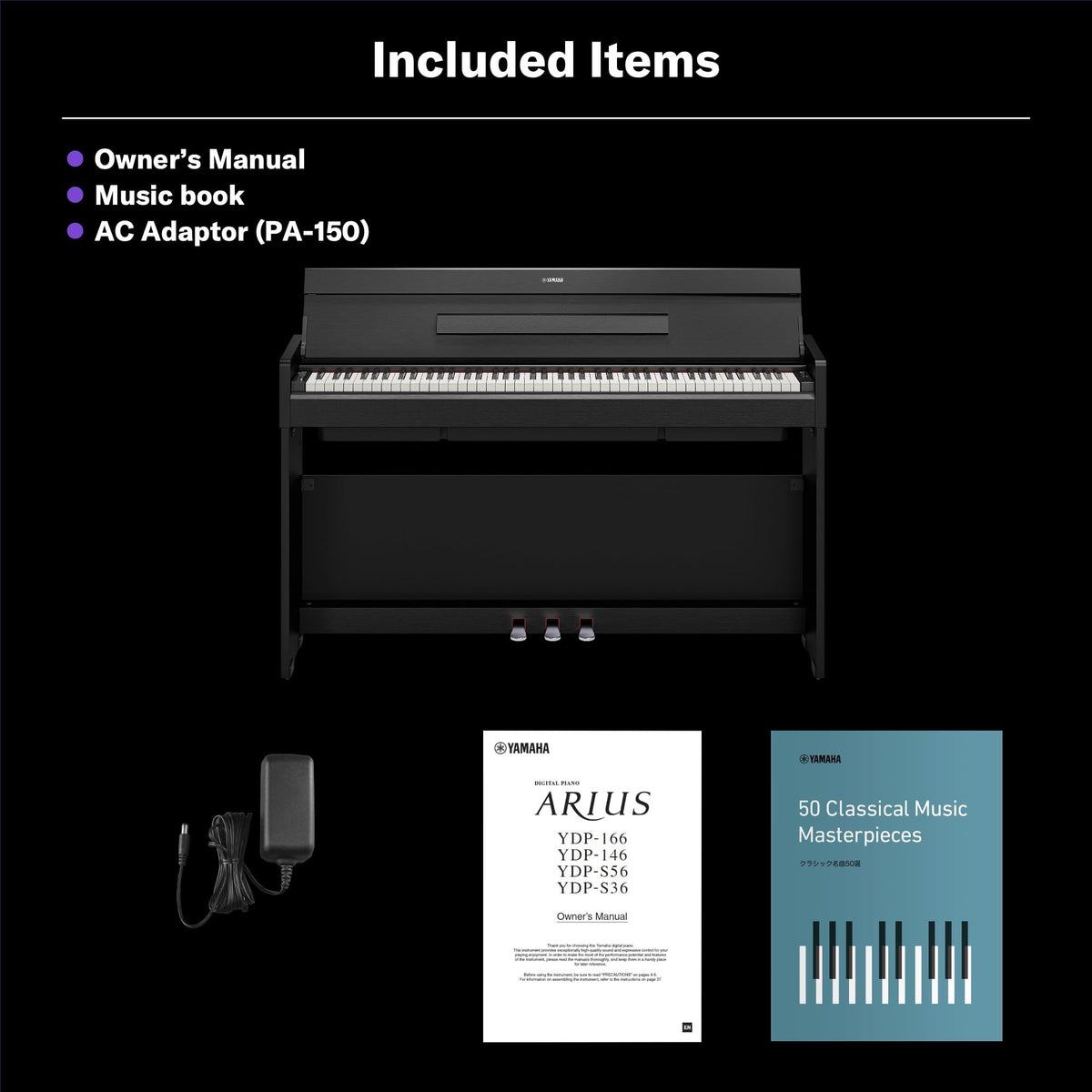 White 88-Key Weighted Digital Piano with 3-Pedal Unit O546
