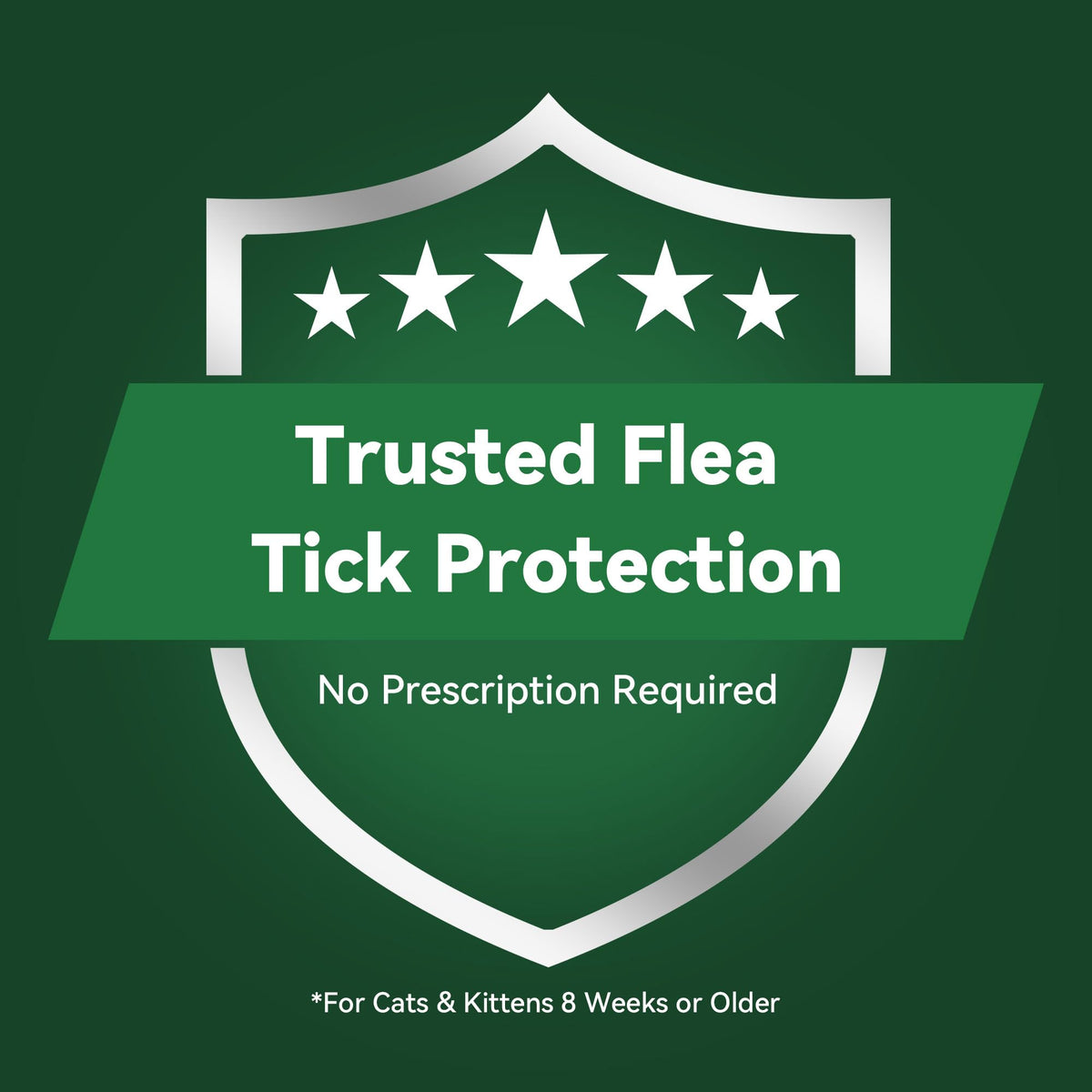 Cat Flea and Tick Treatment 6-Month Supply X3935