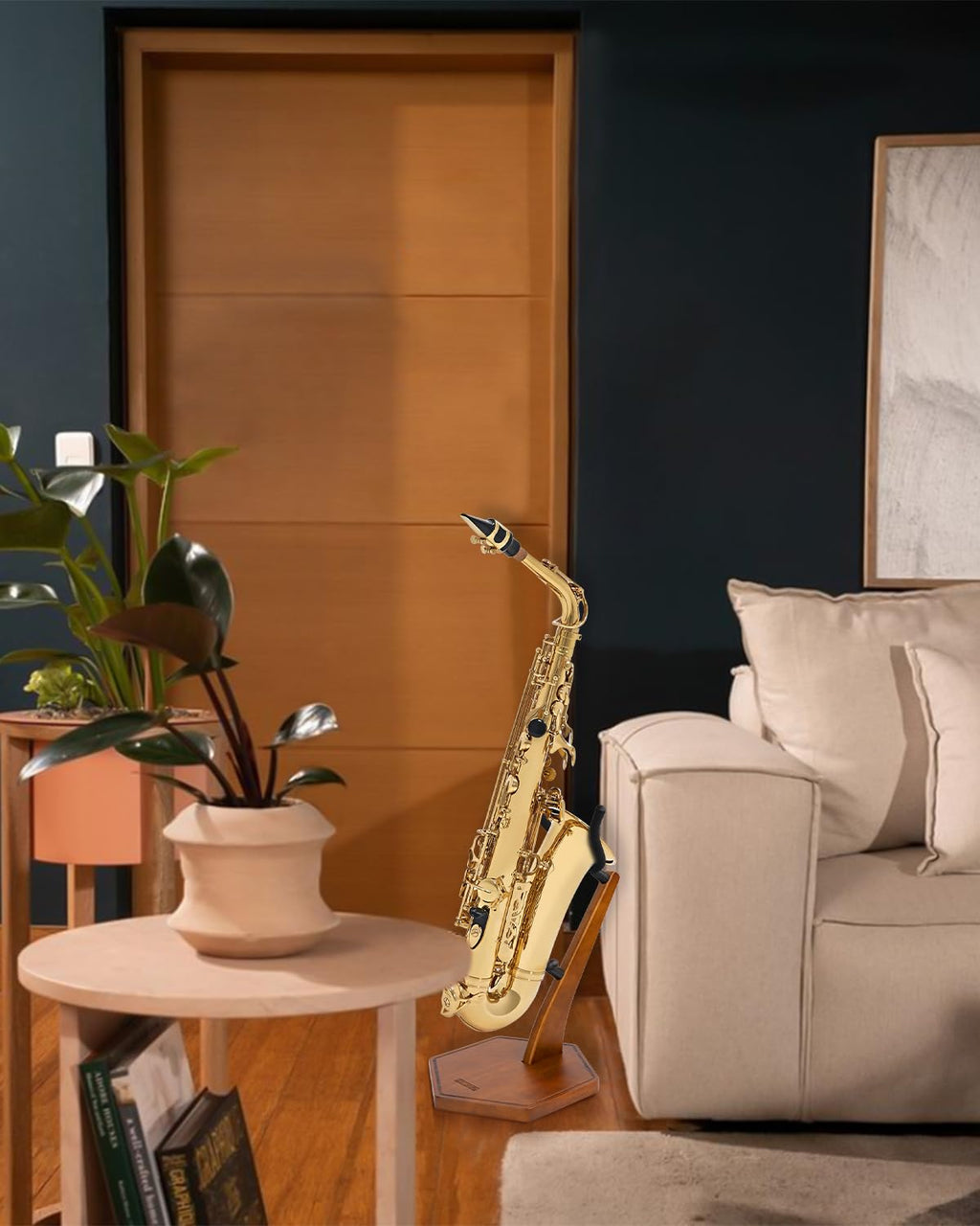 Wooden Saxophone Stand Y22247