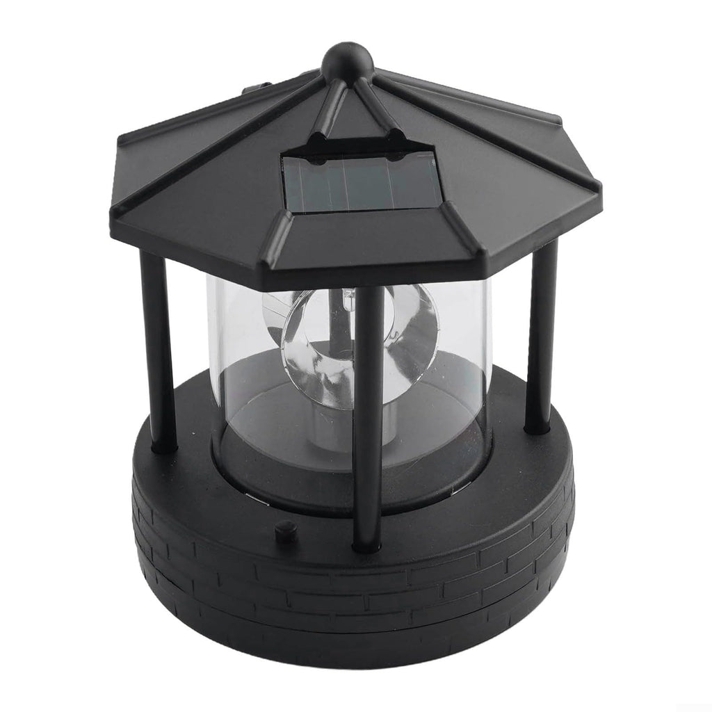 Black Solar Lighthouse Lawn Light R660312
