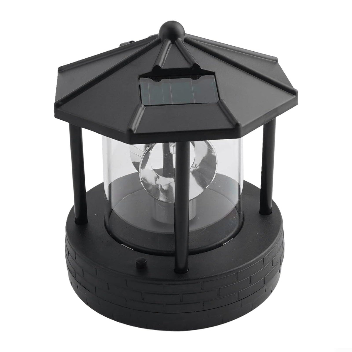 Black Solar Lighthouse Lawn Light R660312