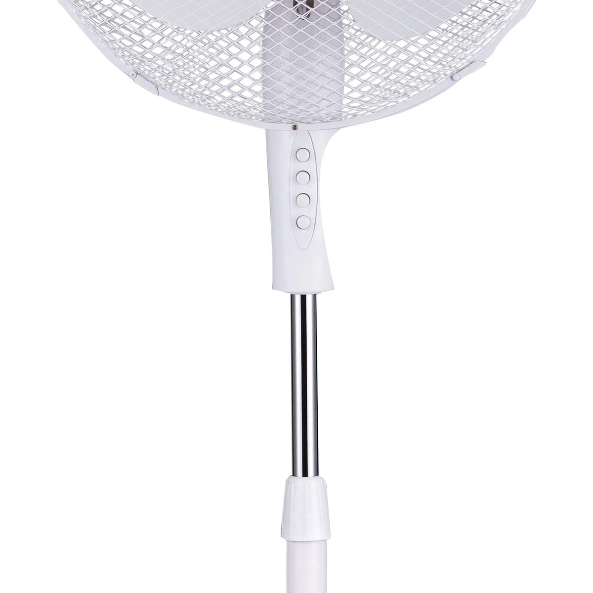 White 16-inch 3-Speed Oscillating Stand Fan Q113447
