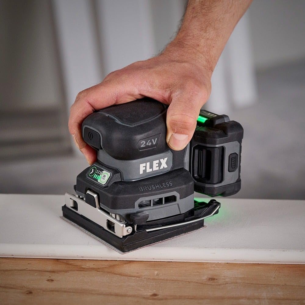 24V 1/4 Sheet Sander with Detail Sanding Pad and 2.0Ah Lithium Batteries & Charger H992521