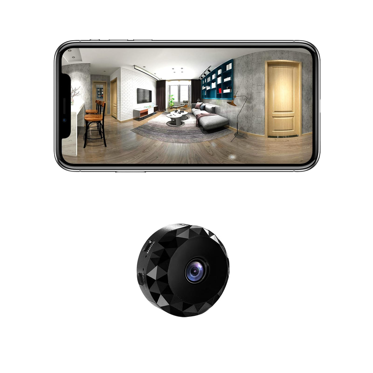 Hidden Camera 1080P WiFi Mini Wireless Black U8247