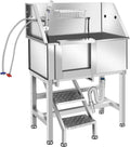 34" Stainless Steel Dog Grooming Tub with Stairs R928134