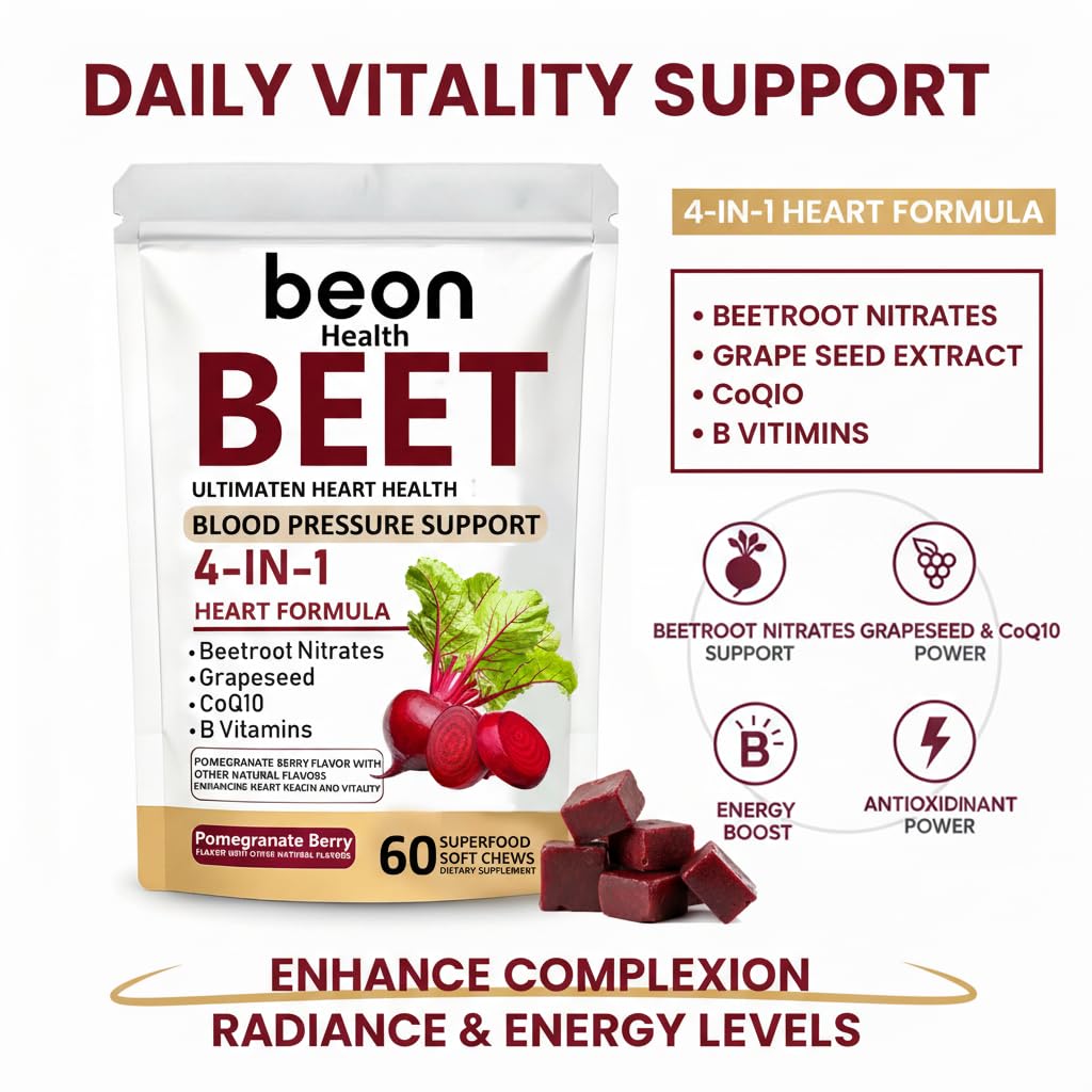 60 Count Beet Chews Supplement with 500mg C611308