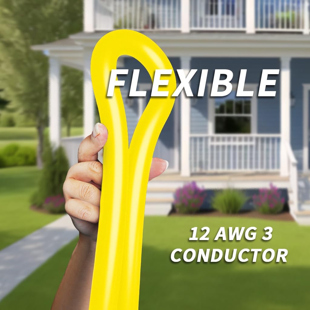 100ft 12/3 Outdoor Extension Cord Waterproof F5572