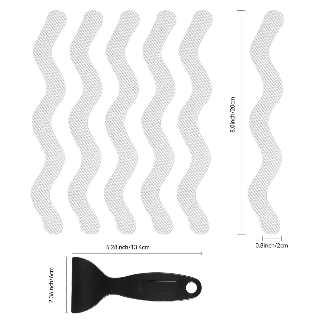 24 PCS Anti Slip Shower Stickers with Scraper T857026