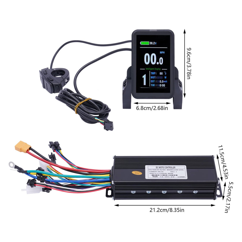 48V 1000W E-Bike Conversion Kit with Display Brushless Gearless Motor I987