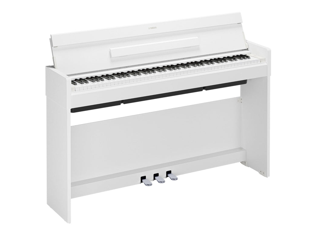 White 88-Key Weighted Digital Piano with 3-Pedal Unit O546