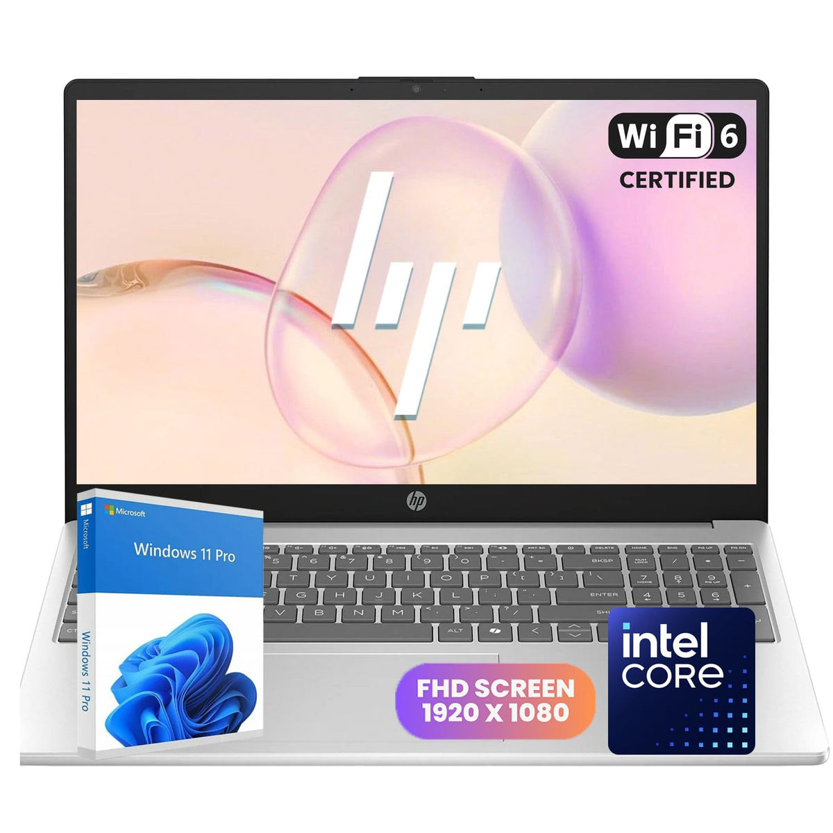 Laptop Intel Processor 8GB DDR4 RAM 512GB SSD 15.6" FHD Display Windows 11 Pro T826