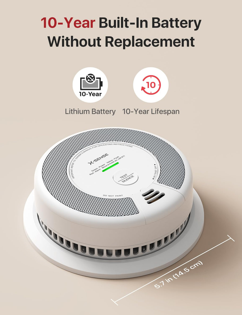 Interconnected Smoke and CO Detector L1470
