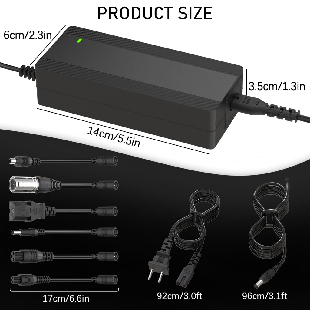 42V 2A Electric Scooter Charger with 7 Plugs A5922