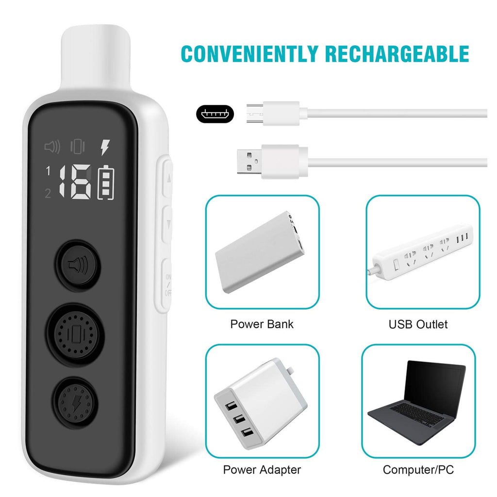 Waterproof Rechargeable Electric Dog Training Collar with Remote U28430