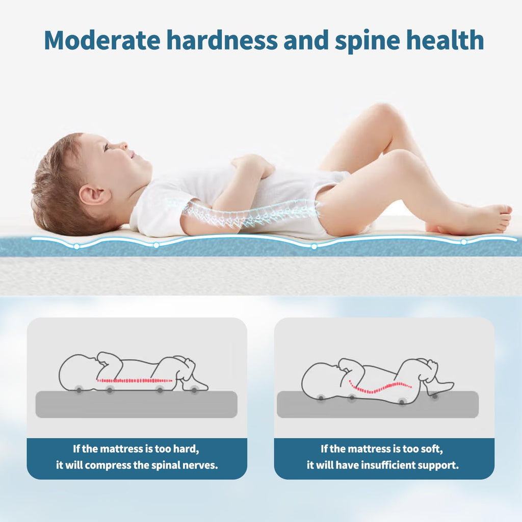 Baby Bassinet Mattress, 42" x 24" x 2" Dual Sided Gel Memory Foam with Removable Cover Y643624