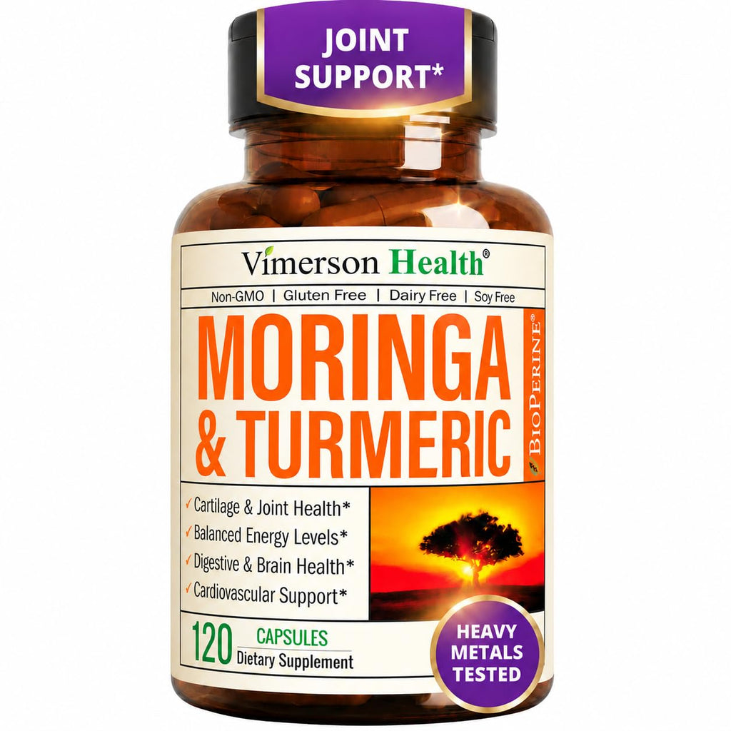 Moringa Capsules 4:1 Extract with Turmeric 120 Capsules O81441