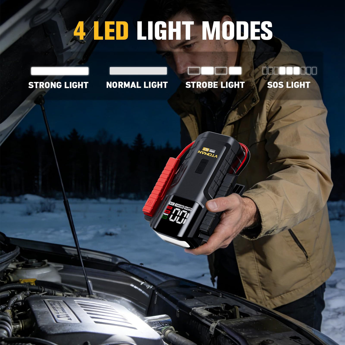 6000A LiFePO4 Portable Jump Starter V28469