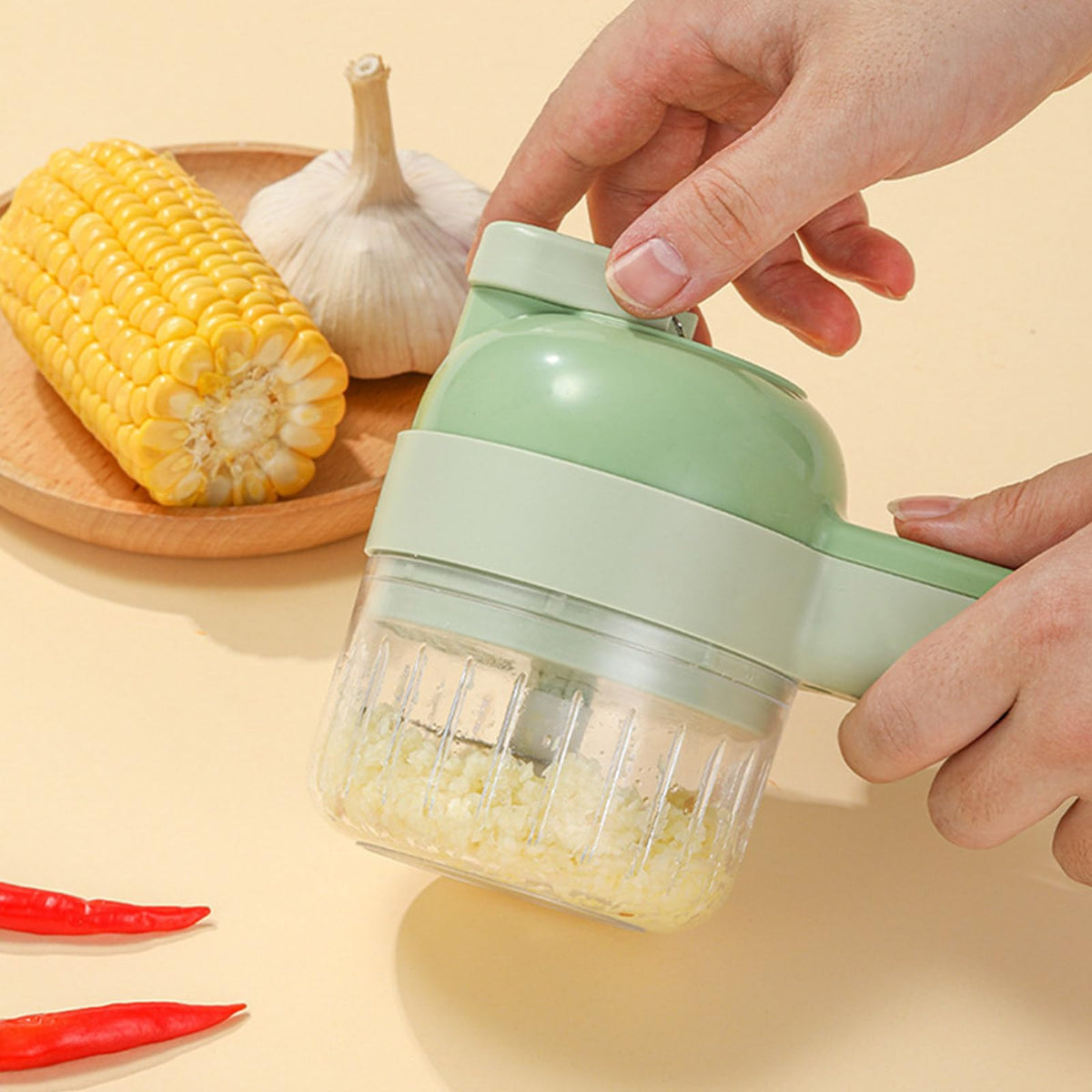 4 in 1 Cordless Electric Vegetable Cutter Set E299