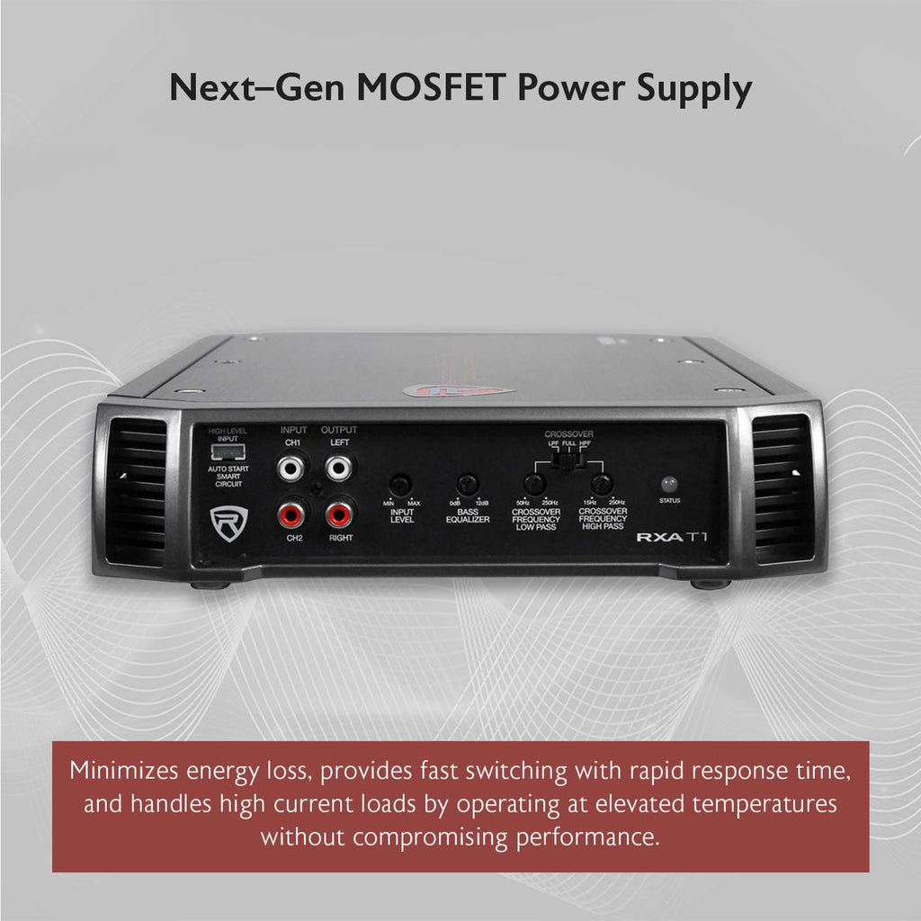 2-Channel Class A/B Car Amplifier 1500W Peak W9913