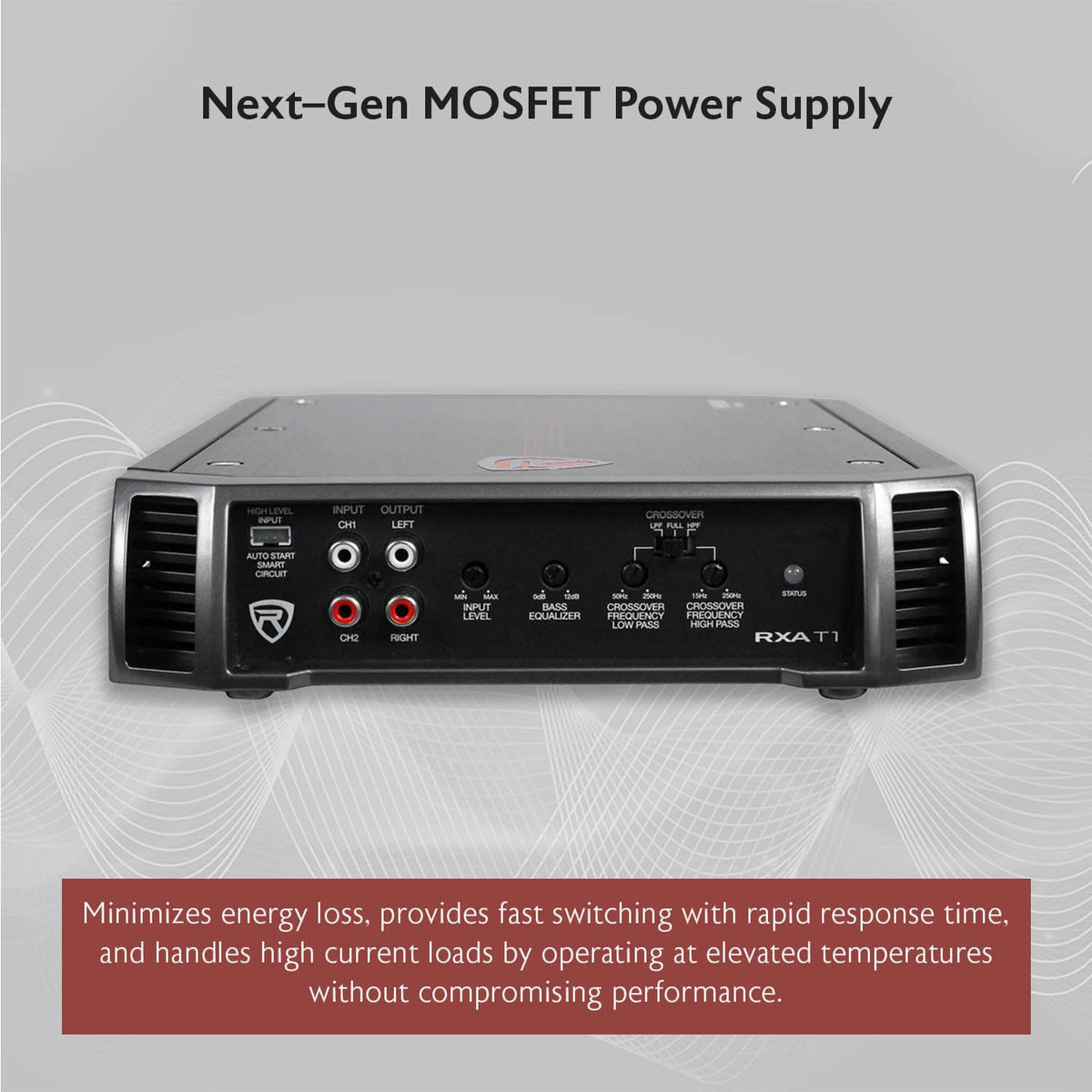 2-Channel Class A/B Car Amplifier 1500W Peak W9913