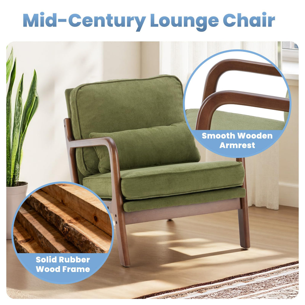 Mid Century Accent Chairs Set of 2 F50675