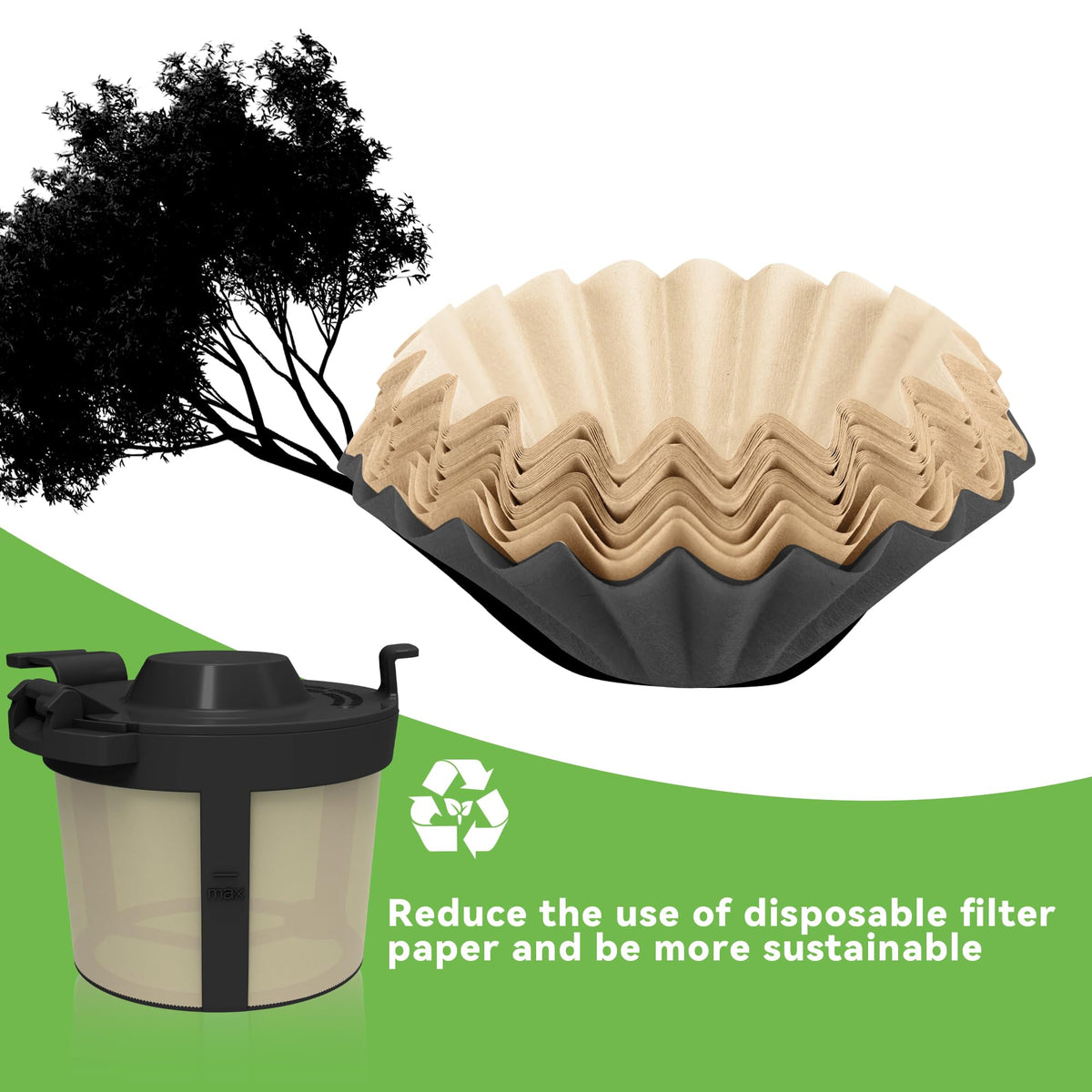 Basket Filters for Ninja Coffee Filter, 1 Pack P11079