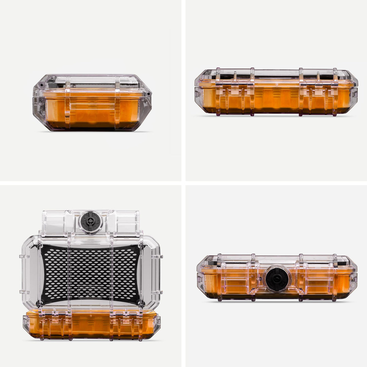 Clear Waterproof Dry Box Protective Case Colored Rubber Insert M776754