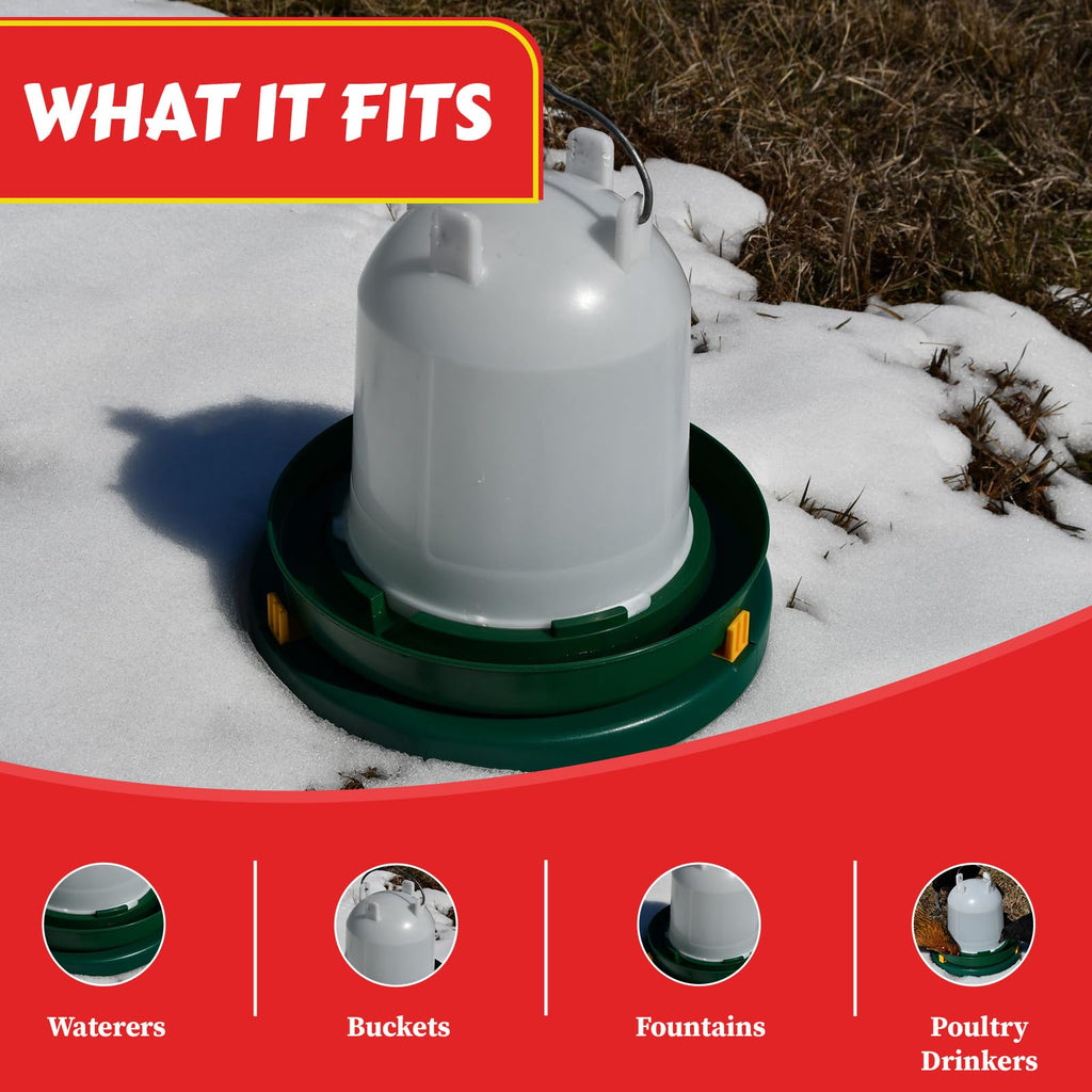 28W Heated Poultry Waterer Base T838527