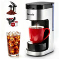 Single Serve Coffee Maker, 6 to 14 Oz, Black Y482