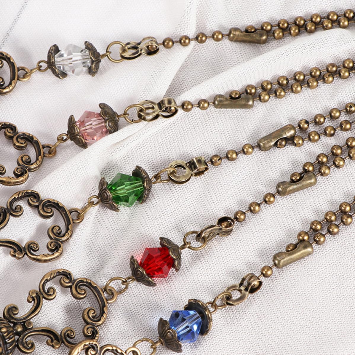 2pcs Crystal Ball Pull Chain Light Accessory I981291