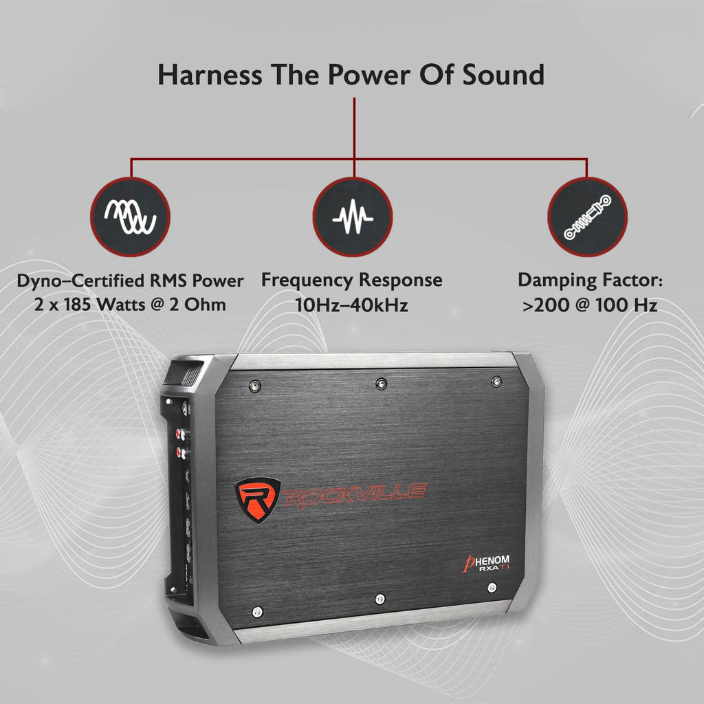 2-Channel Class A/B Car Amplifier 1500W Peak W9913