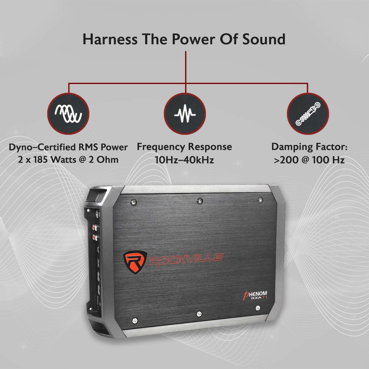 2-Channel Class A/B Car Amplifier 1500W Peak W9913
