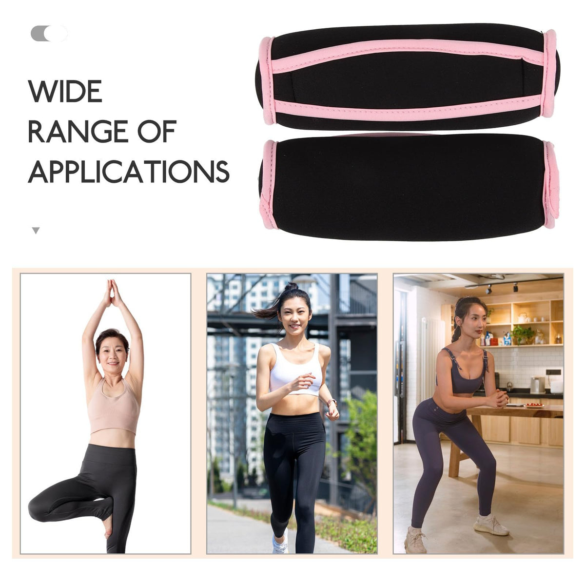 2pcs 1 Lb Soft Neoprene Dumbbell M671468