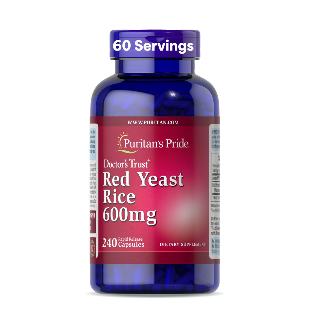 Red Yeast Rice 600mg 240 Capsules D9575